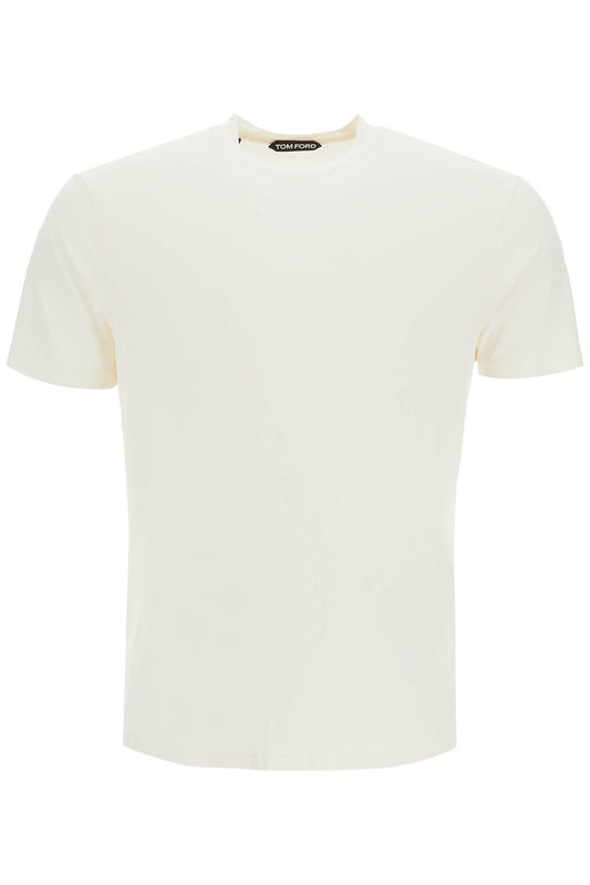 Cottono And Lyocell T-shirt  - White