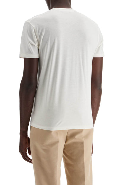 Cotton-lyocell T-shirt  - White