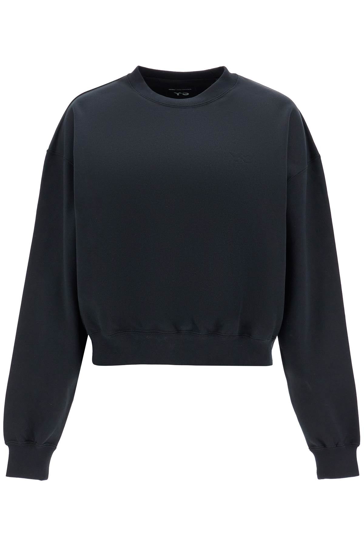 Boxy Crewneck Sweat  - Black