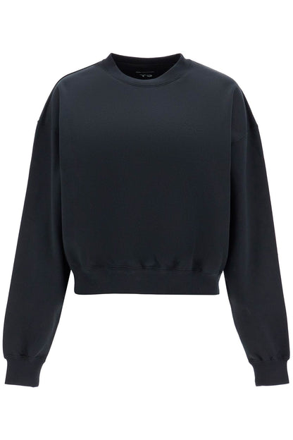 Boxy Crewneck Sweat  - Black