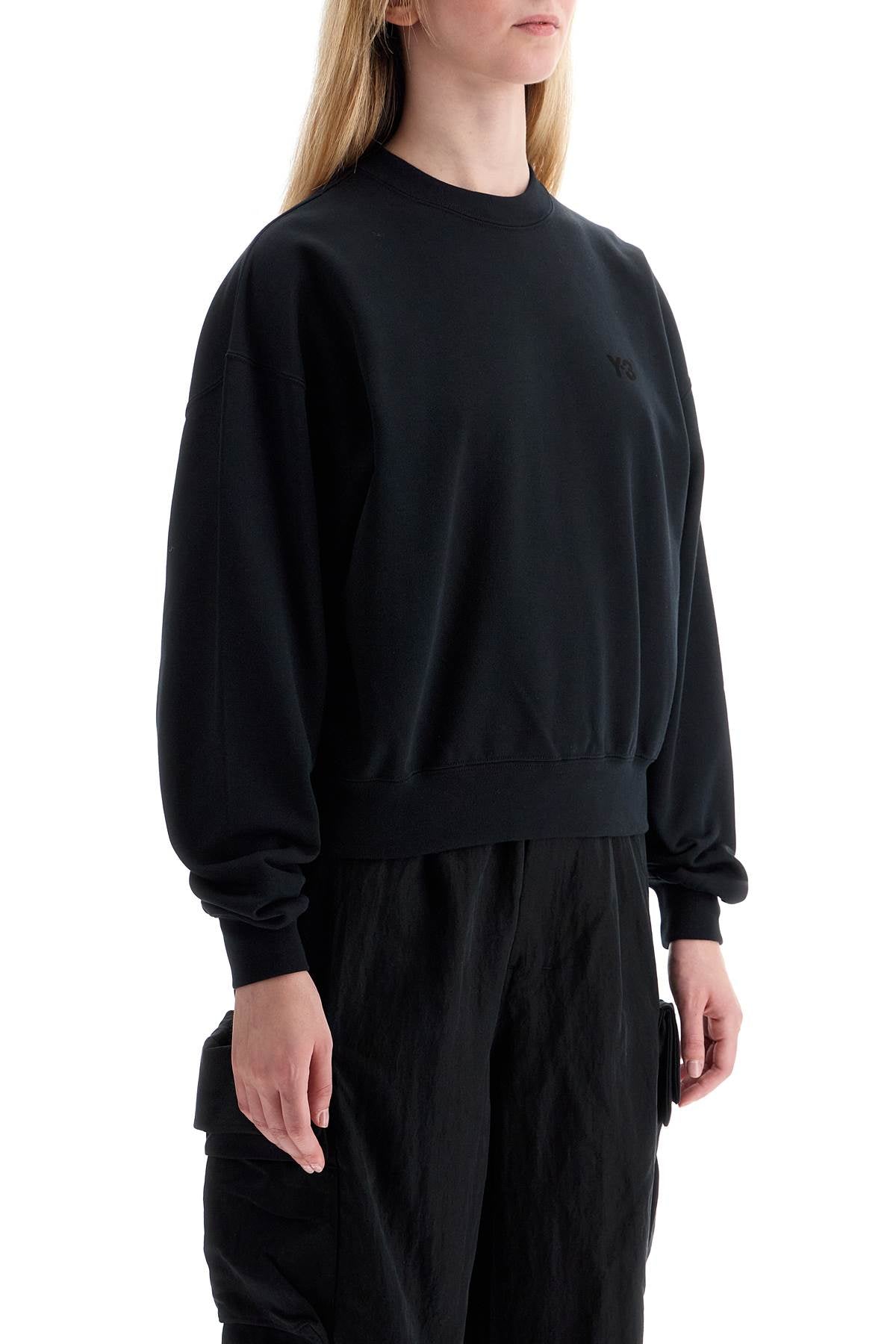 Boxy Crewneck Sweat  - Black