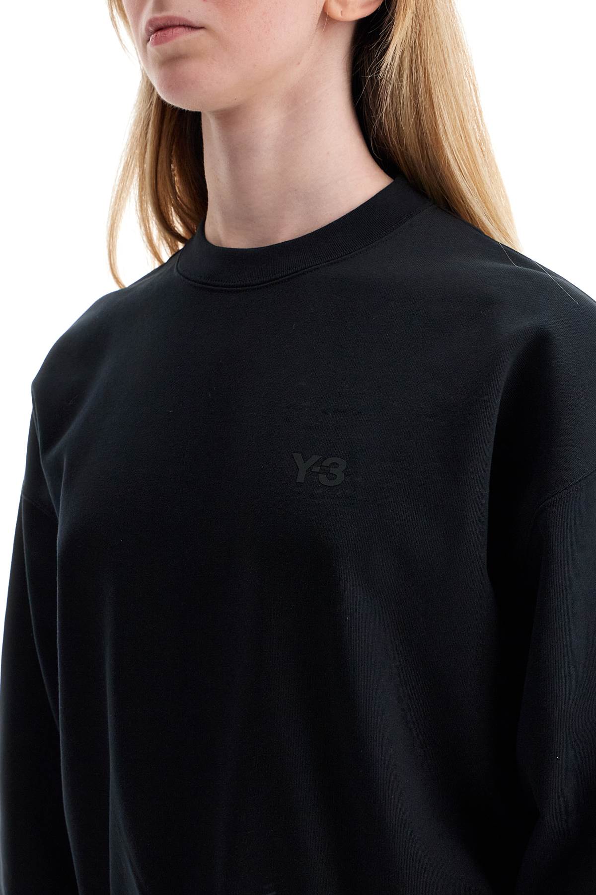 Boxy Crewneck Sweat  - Black