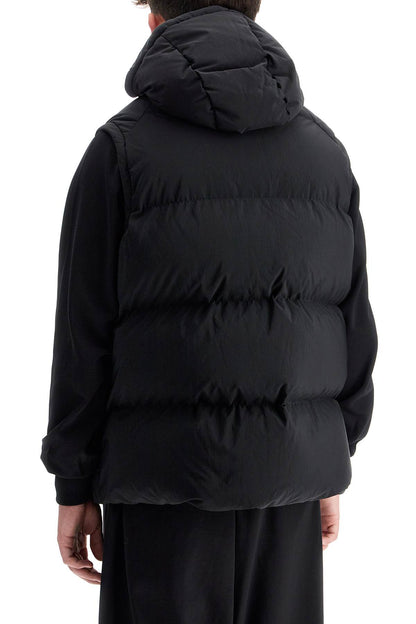 Pertex And Down Padded Vest  - Black