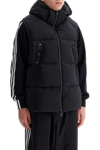 Pertex And Down Padded Vest  - Black