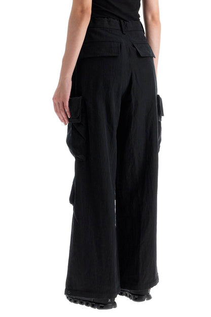 Lyocell Cargo Pants In  - Black