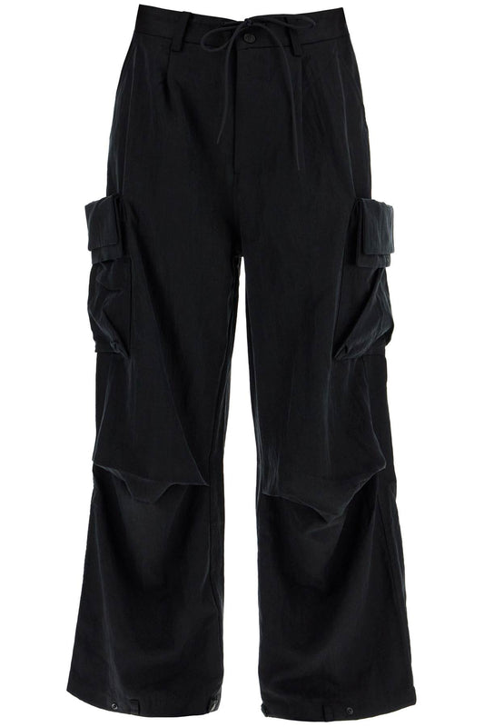 Lyocell Cargo Pants In  - Black