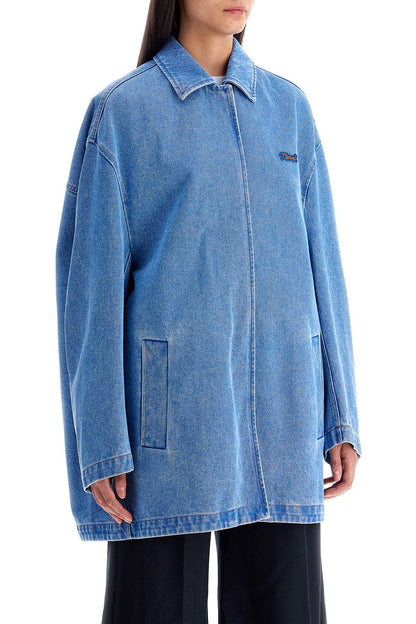 'oversized Organic Denim Jacket  - Blue