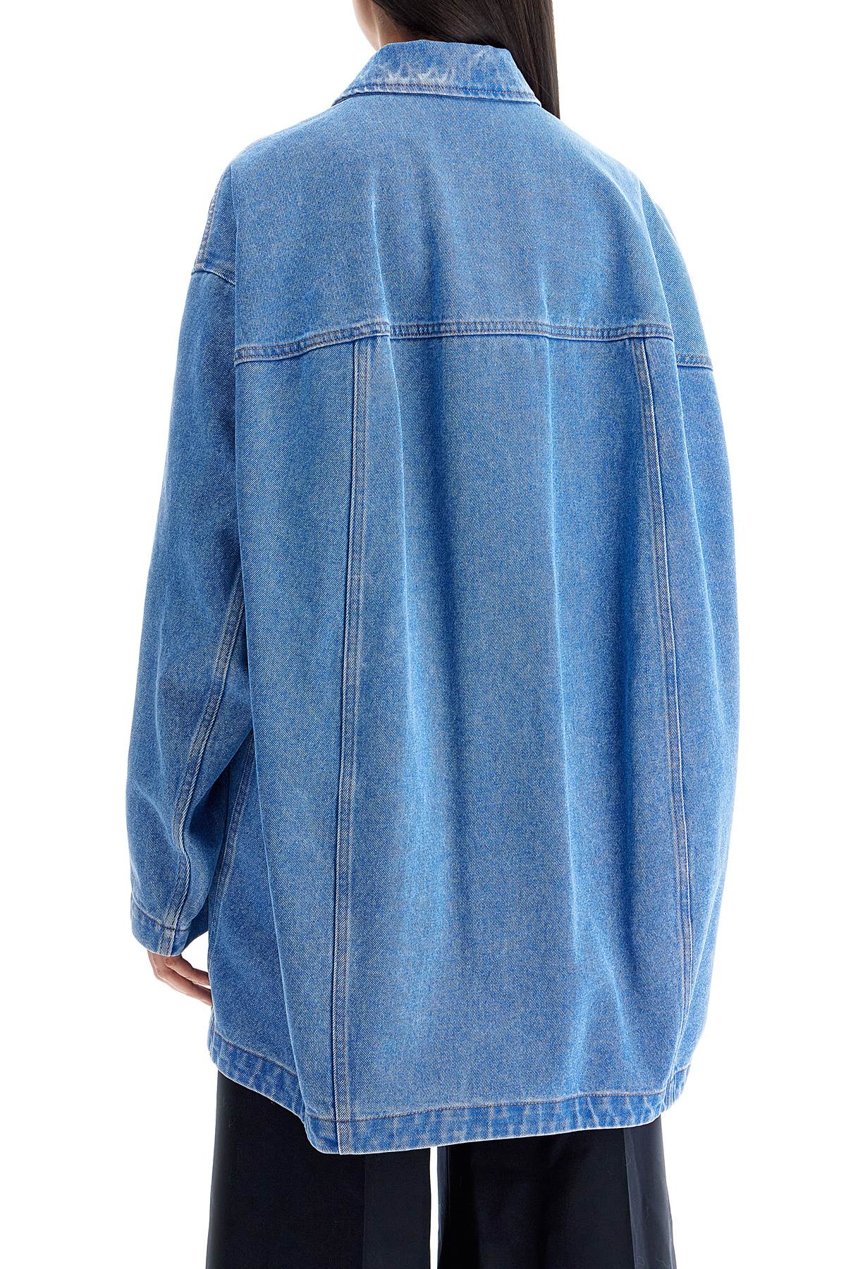 'oversized Organic Denim Jacket  - Blue