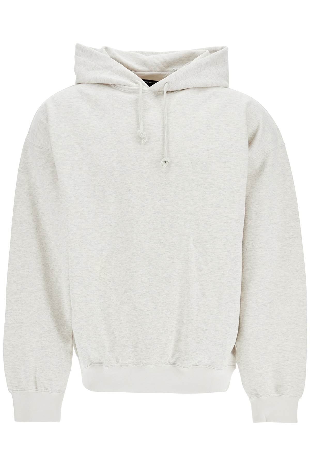 Light Grey Cotton And Recycled Polyester Hoodie For Men  - Grey