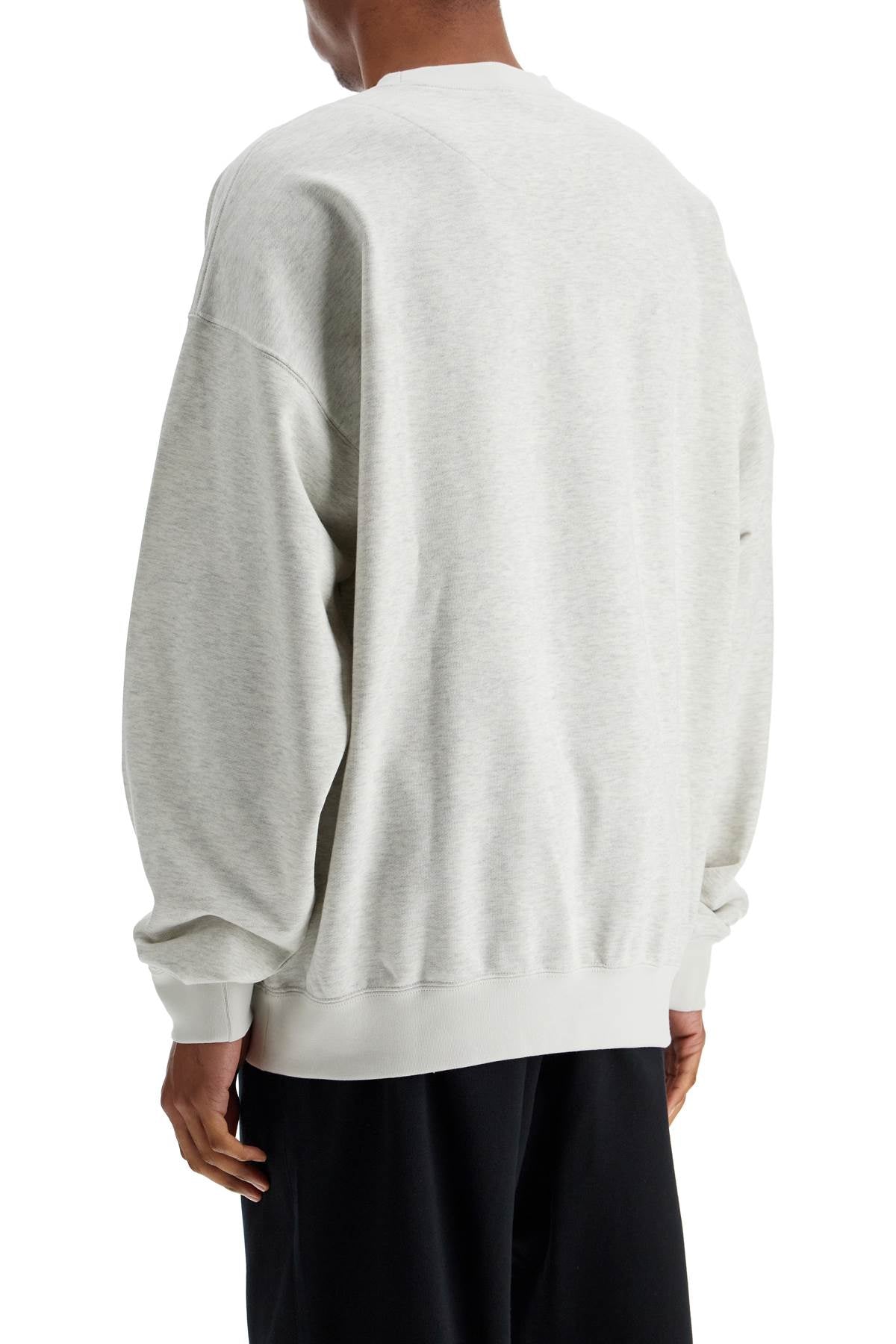 Light Grey Soft Cotton And Polyester Sweatshirt  - Grey