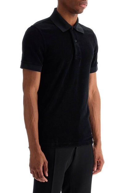 Black Cotton Solid Polo  - Black