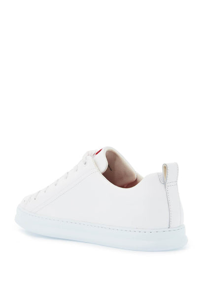 Smooth Leather Sneakers For Everyday Wear  - White