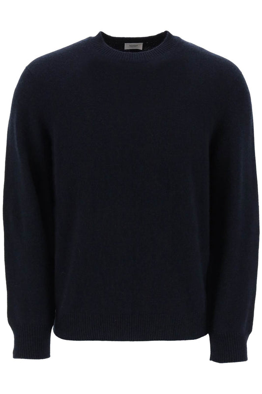 Crew-neck Sweater In Cashmere  - Blu