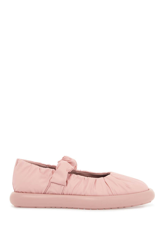 Mary Jane Wave Ballet Flats  - Pink