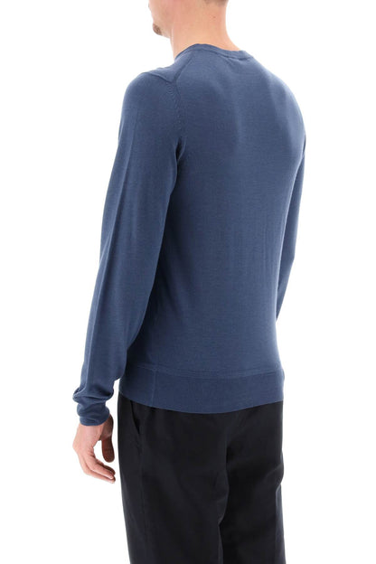 Light Silk-cashmere Sweater  - Blue