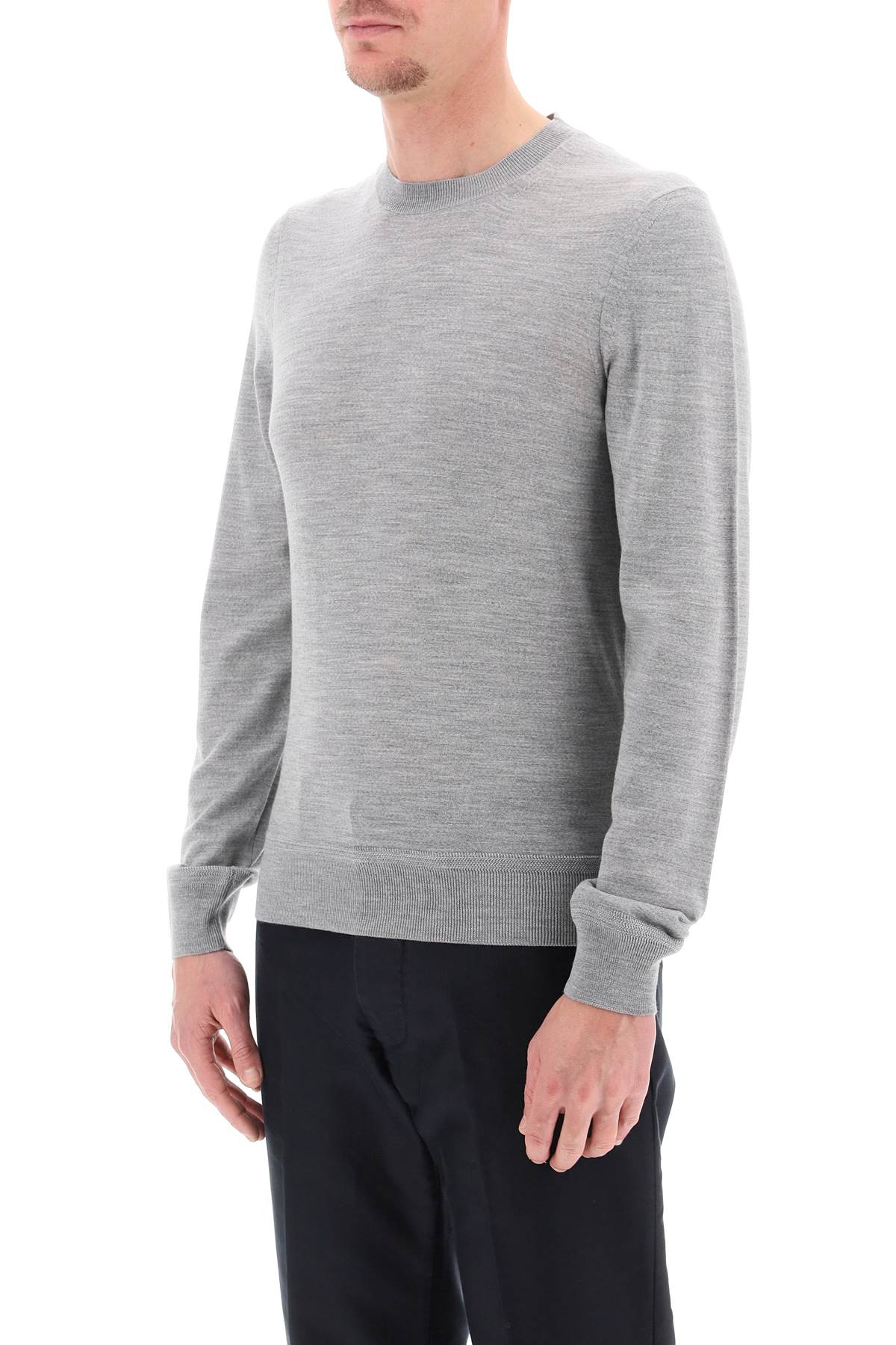 Light Wool Sweater  - Grey