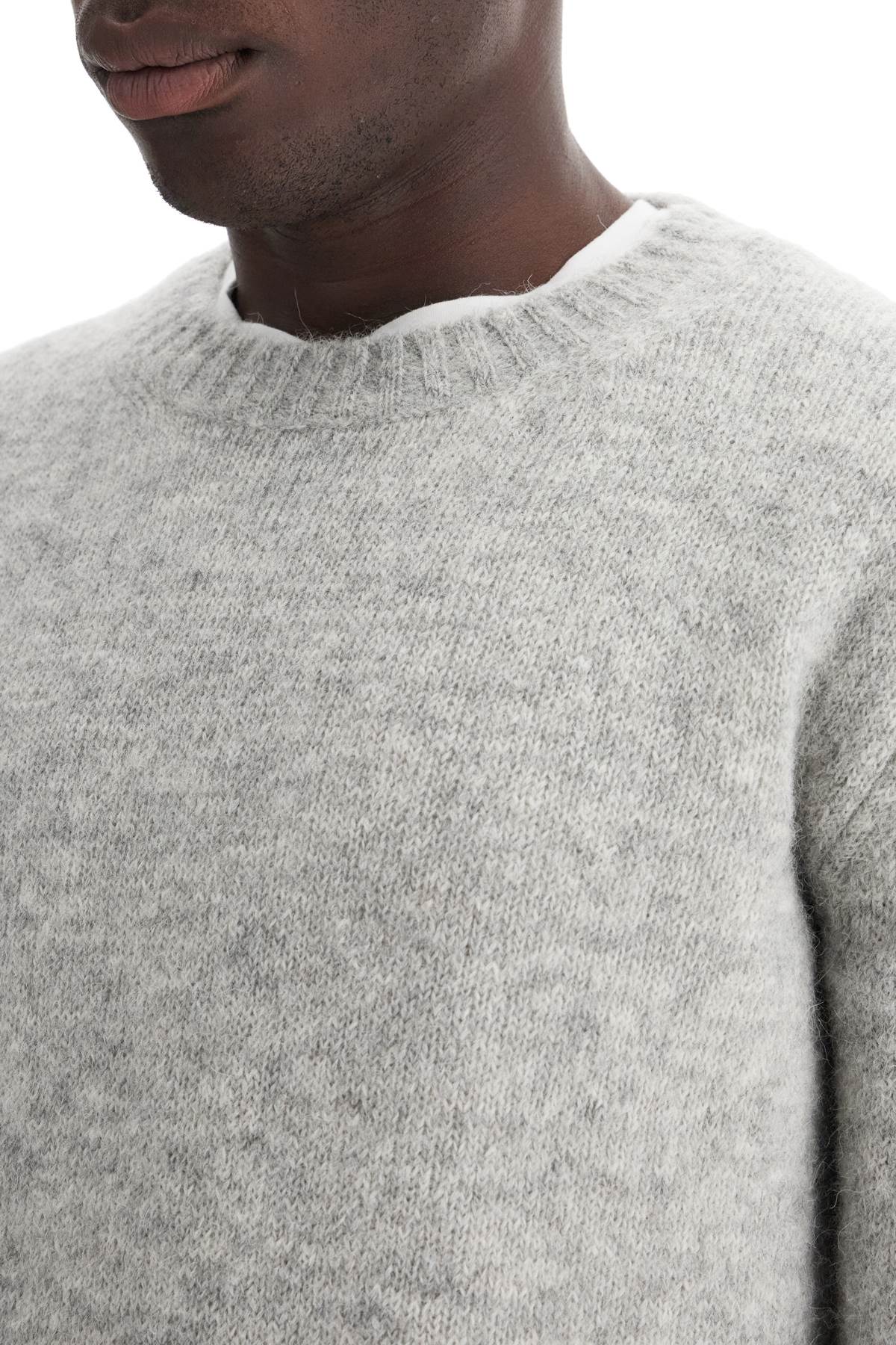 Alpaca Crewneck Pul  - Grey