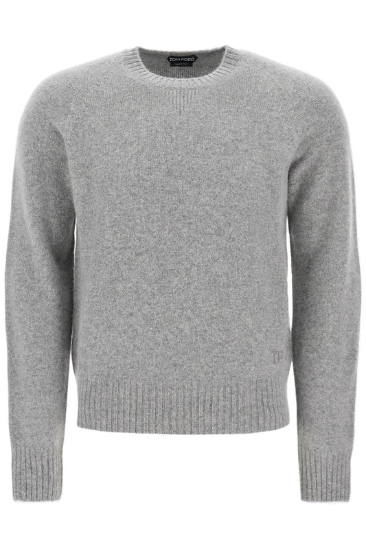 Cashmere Crewneck Pullover  - Grey