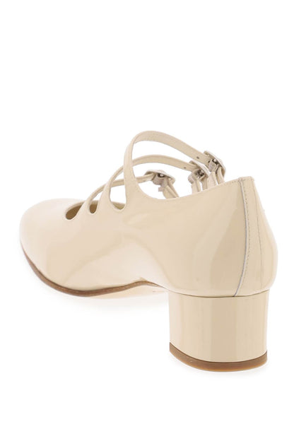 Patent Leather Kina Mary Jane  - Beige