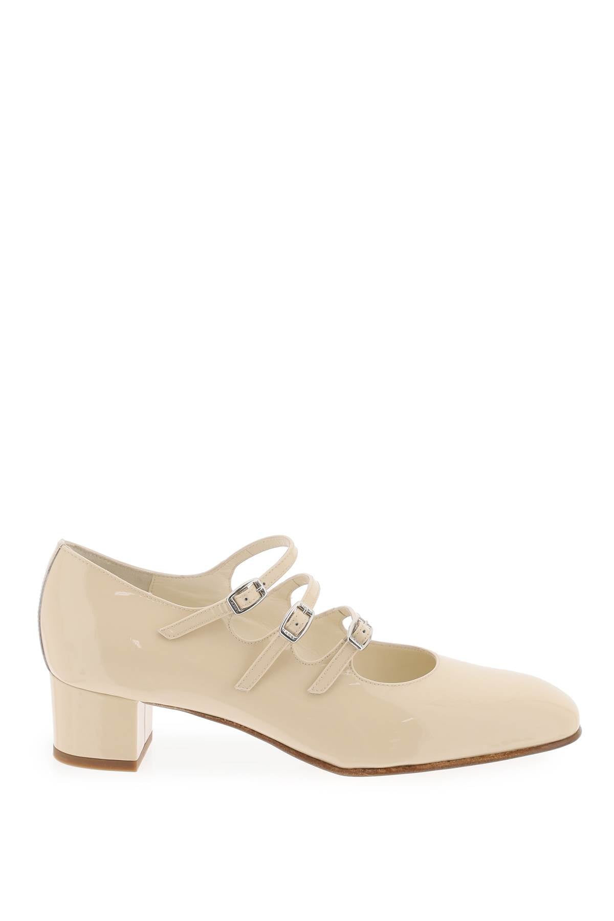 Patent Leather Kina Mary Jane  - Beige