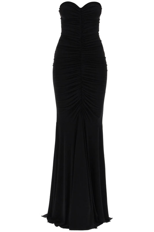 Strapless Mermaid-style Long Dress  - Black