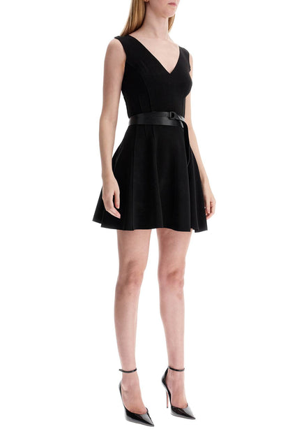 Grace Jersey Mini Dress For Women  - Black