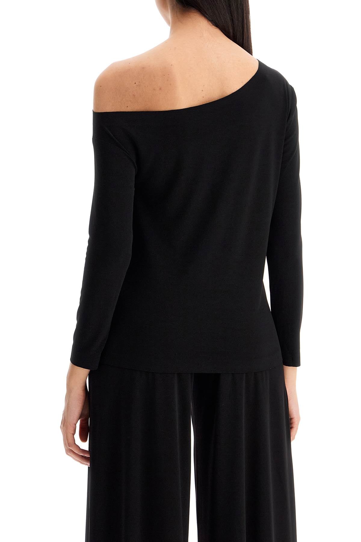 "off-shoulder Lycra  - Black