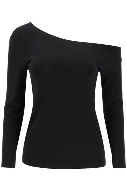 "off-shoulder Lycra  - Black