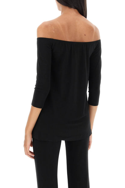 Off-the-shoulder Top  - Nero