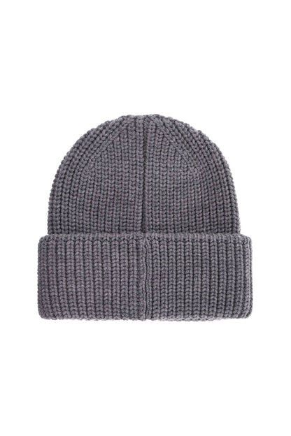 "beanie Hat With Patch Logo  - Grey