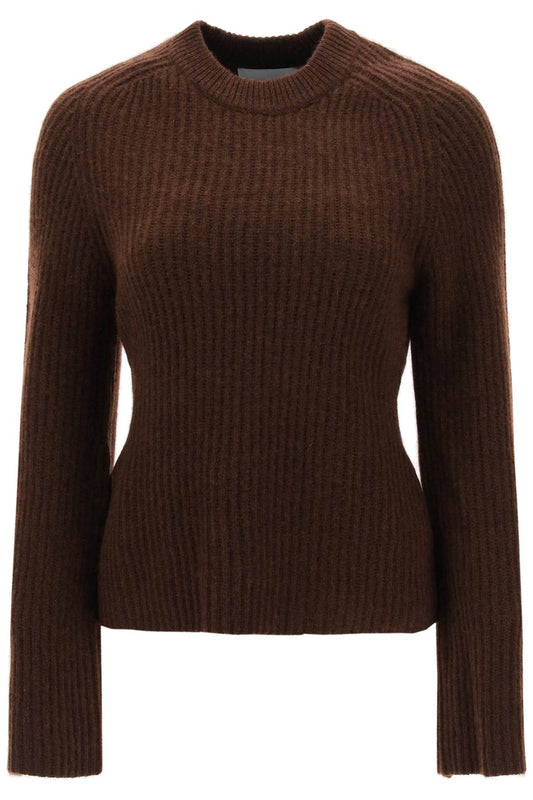 'kota' Cashmere Sweater With Bell Sleeves  - Marrone