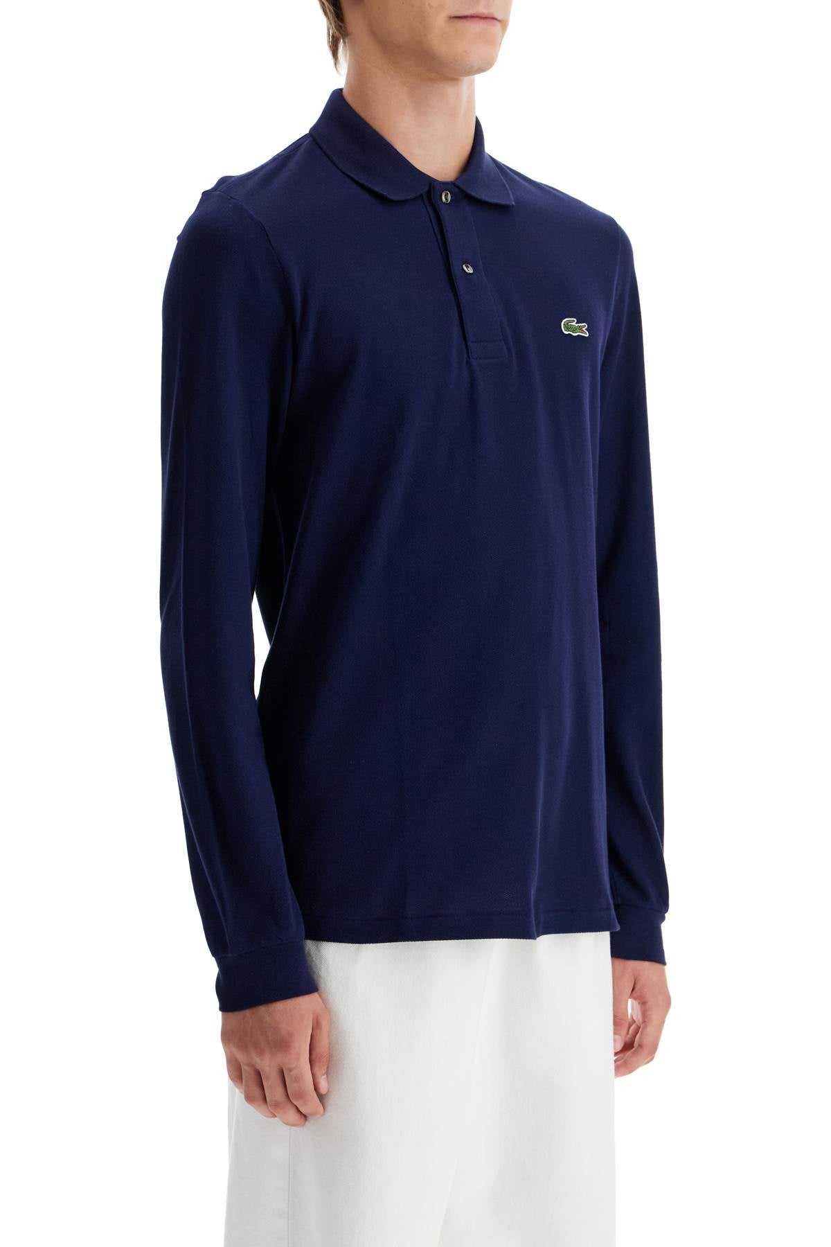 "classic Fit Long Sleeve Polo Shirt  - Blue