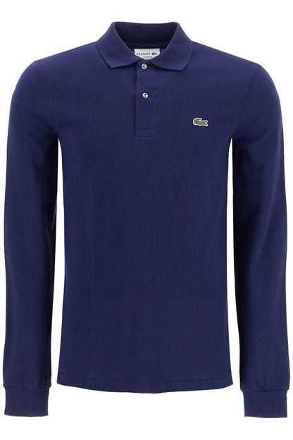 "classic Fit Long Sleeve Polo Shirt  - Blue