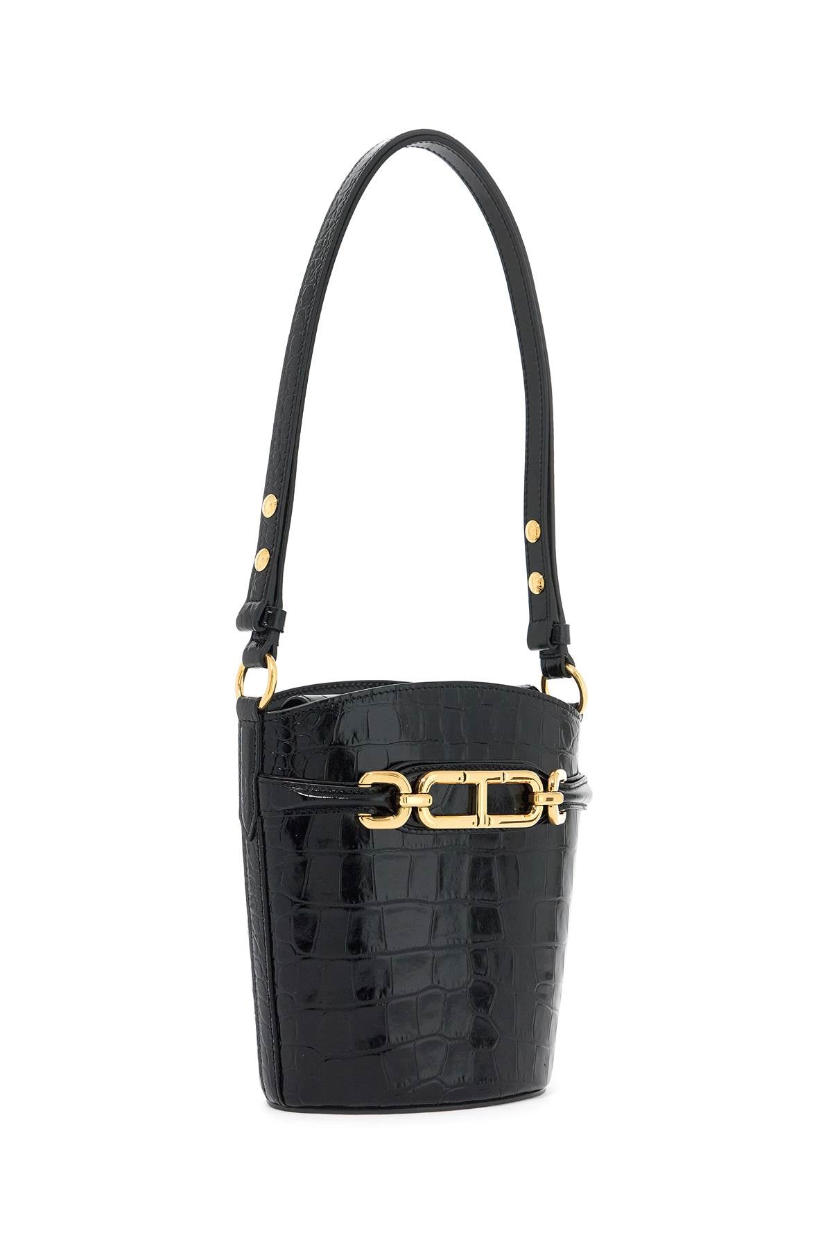 Whitney Mini Bucket Bag In  - Black