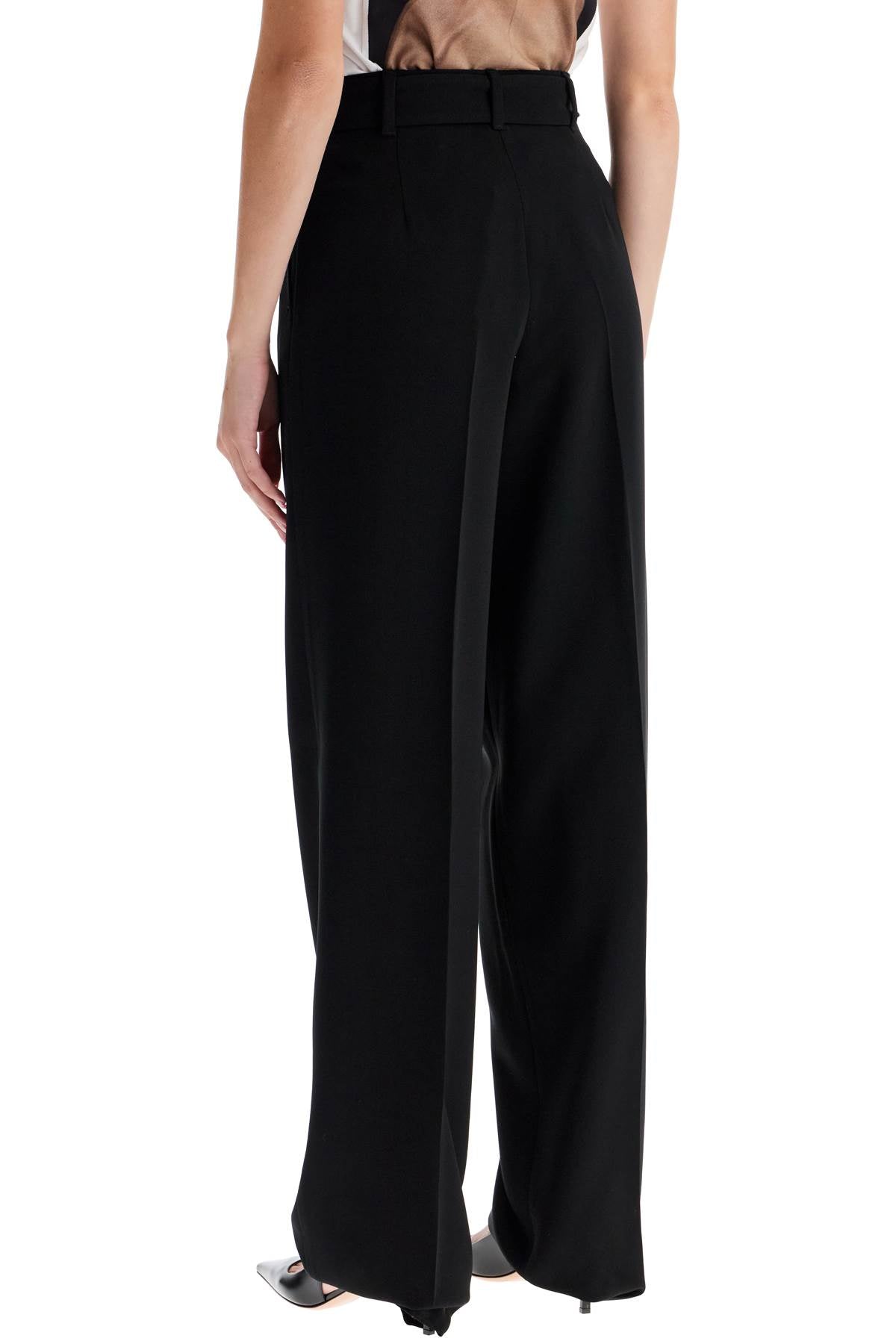 'latina' Tapered Wide Leg Pants  - Black