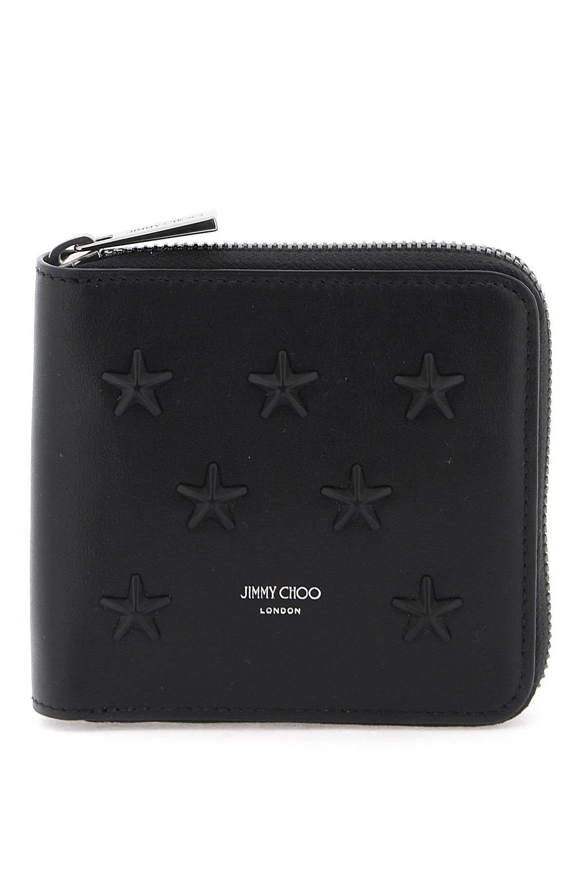 Zip-around Wallet With Stars  - Black