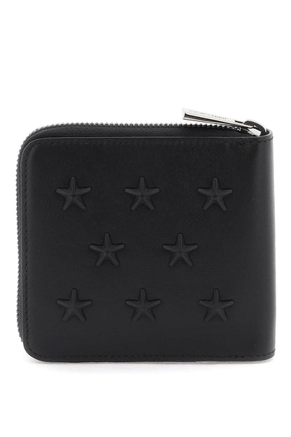 Zip-around Wallet With Stars  - Black