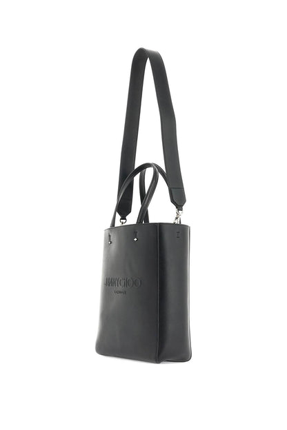 Smooth Leather Lenny N/s Tote Bag.  - Black