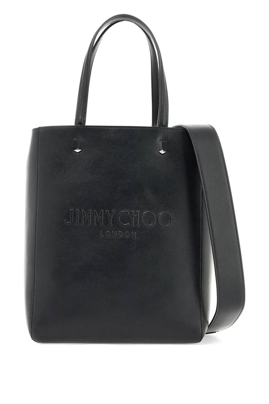 Smooth Leather Lenny N/s Tote Bag.  - Black