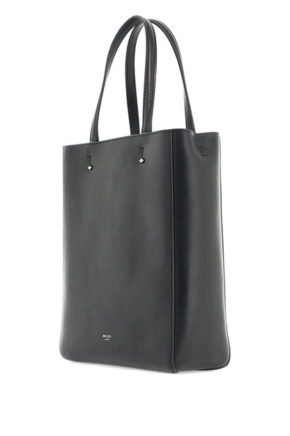 Smooth Leather Lenny N/s Tote Bag.  - Black