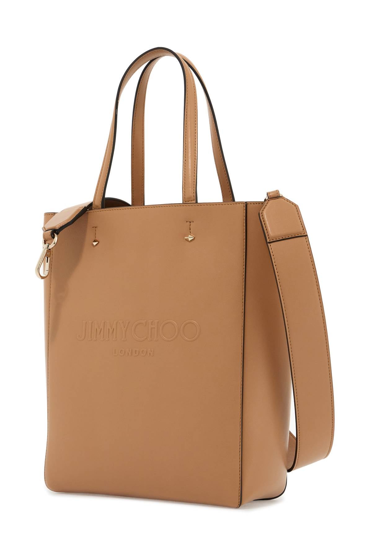 Smooth Leather Lenny N/s Tote Bag.  - Black