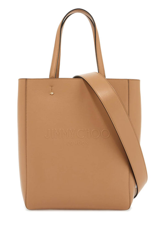 Smooth Leather Lenny N/s Tote Bag.  - Black