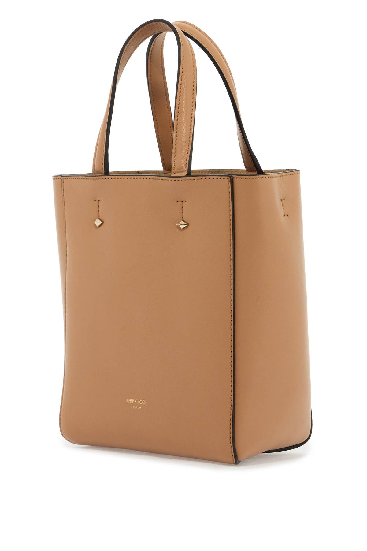 Smooth Leather Lenny N/s Tote Bag.  - Beige