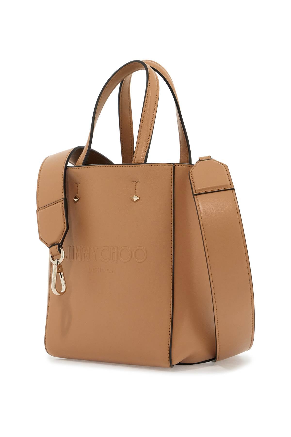 Smooth Leather Lenny N/s Tote Bag.  - Beige