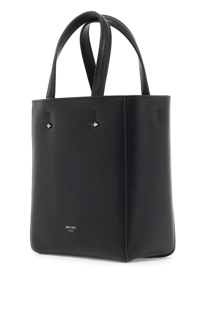 Smooth Leather Lenny N/s Tote Bag.  - Black