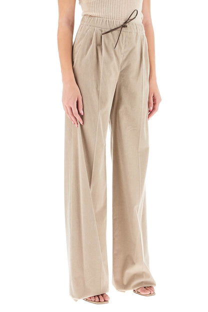 Corduroy Ribbed Pants  - Neutro