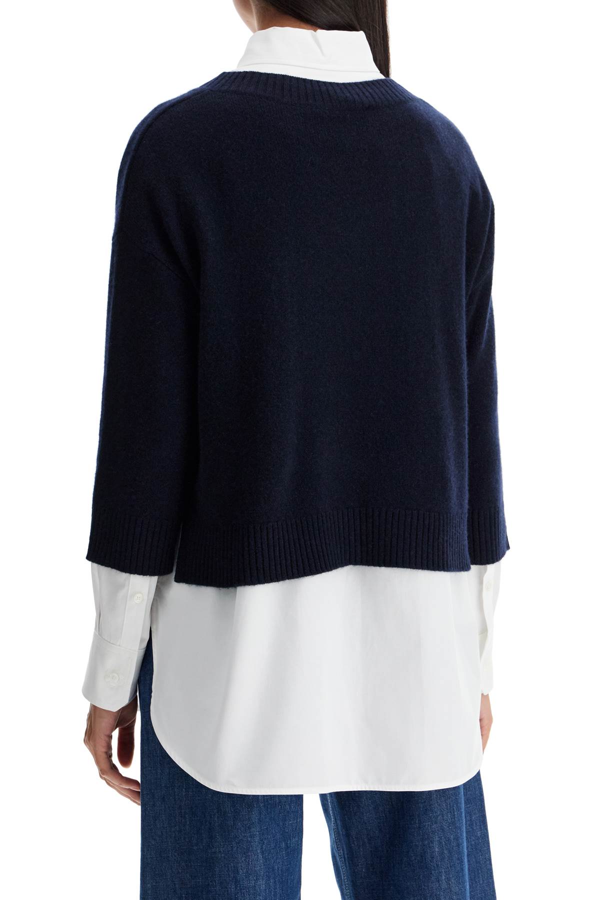 "oversized Cashmere Lever  - Blue