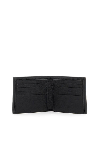 Leather Bifold Wallet  - Black