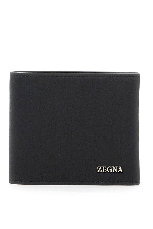 Leather Bifold Wallet  - Black