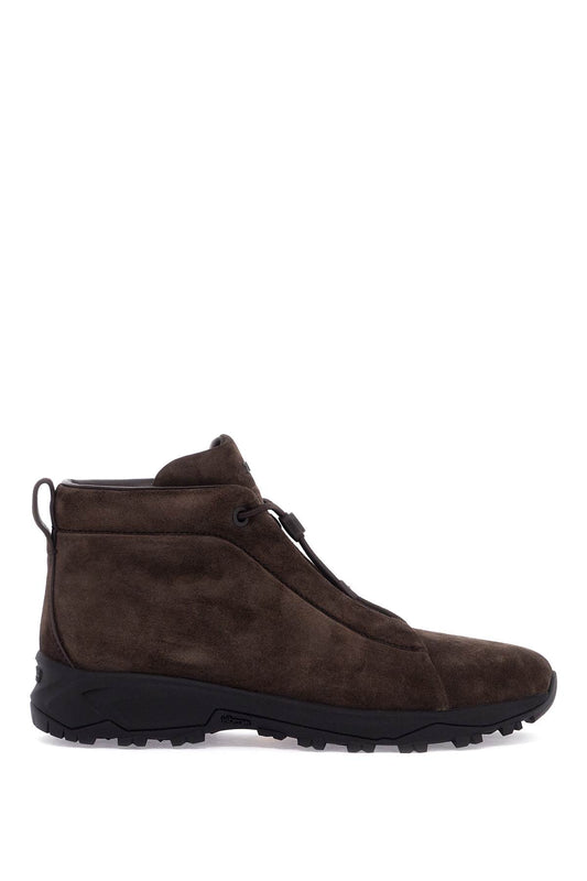 High-top Triple Stitch Sneakers  - Brown